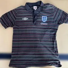 Umbro ストライプ ポロシャツ L