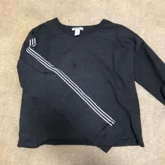 forever21 トレーナー スウェット  黒 ライン