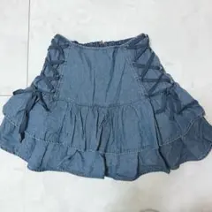 MAJESTIC LEGON フリルデニムスカート