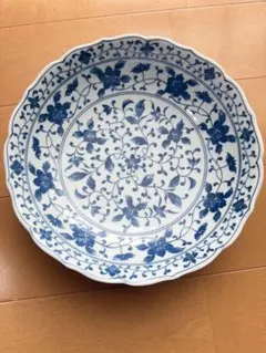 Eclectiquekaikai エクレクティックカイカイ 藍絵 大皿 美濃焼 | Mercari
