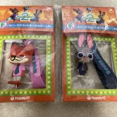 ハッピーくじ　ズートピア2 F賞　ニック　ジュディ　セット