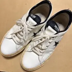 One Star ホワイトレザー スニーカー