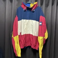 TOMMY HILFIGER 90s ナイロンジャケット マルチカラー XL
