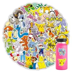 大きめ50枚♡ポケモンステッカー　防水シールA