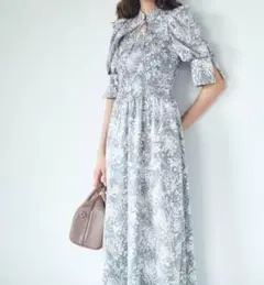美品✨ snidel デコルテオープンワンピース　ミント M