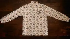 FIRA ゴルフ ストレッチ素材 モックネック 長袖シャツ 白 M サイズ