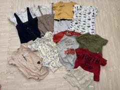 ベビー服まとめ売り　ロンパース　Tシャツ パンツ　10点 60〜80cm