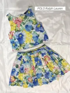 ラルフローレン　キッズ　ノースリブ　セットアップ　スカート120cm