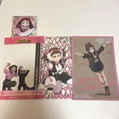 ヒロアカ 麗日お茶子 飼育係 クリアカード 缶バッジ メタルポストカード