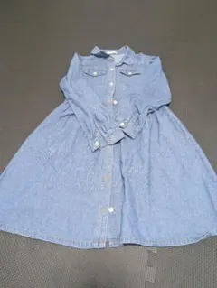 デニムシャツワンピース 130サイズ