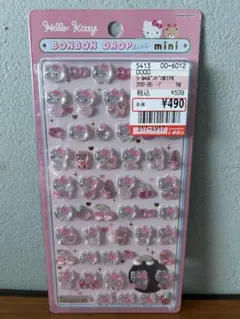 ハローキティ ボンボンドロップシールmini ピンク