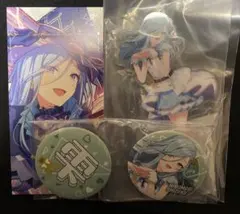 プロセカ 日野森 雫 セガラッキーくじ アクリルスタンド 缶バッジ おまけ付き