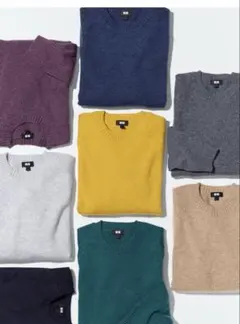 UNIQLO ユニクロ　ラムクルーネックセーター　ベージュ