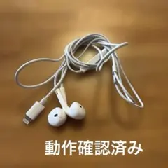 Apple ライトニング　純正　有線イヤフォン