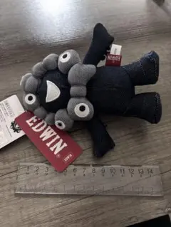 ぬいぐるみ マスコット大阪万博限定黒ミャクミャク EDWINコラボ　Sサイズ