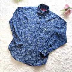 EVISU　ヤマネ　プルオーバーシャツ　ペイズリー柄　サイズ36のサムネイル