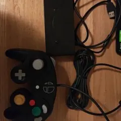 ゲームキューブコントローラー(スマブラブラック)+GCコン 接続タップ