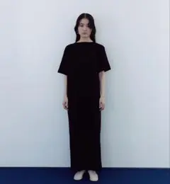 MEER. カットソーワンピース ブラック