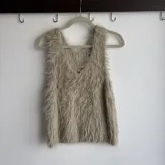 mystic シャギーニットベスト