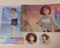 セガラッキーくじ　呪術廻戦 家入硝子　缶バッジ・クリアファイルセット