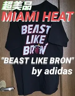 adidas MIAMI HEAT Tシャツ "BEAST LIKE BRON"