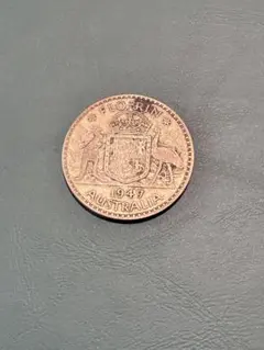 1947年 オーストラリア フローリン銀貨 ジョージ6世 1947年 オーストラリア フローリン銀貨 ジョージ6世 - メルカリ