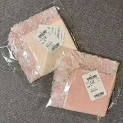 新品レア⭐️桜ひらひら⭐️ペールピンク⭐️近沢レースタオルハンカチ
