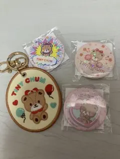 サンリオ タイニーチャム キーホルダー 缶バッジ セット