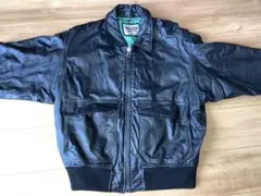 本牛革　レザージャケット　黒　ヴィンテージ　革ジャン