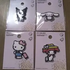 サンリオ 刺繍ワッペン4枚セット