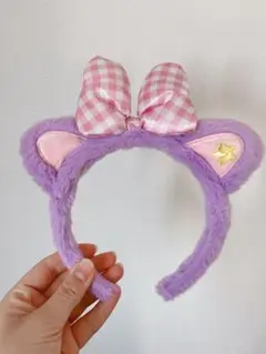 【美品！】サンリオピューロランド猫耳カチューシャ 紫
