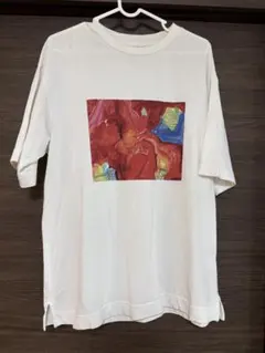 アートプリント Tシャツ ホワイト