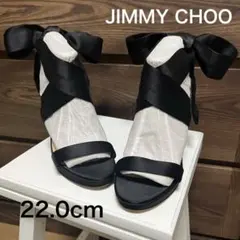 美品 JIMMY CHOO サテンリボン サンダル 22.0cmのサムネイル
