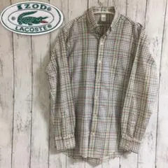 IZOD LACOSTE チェックシャツ 古着 アイゾッド ラコステ