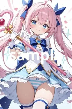 かわいいイラスト　アニメイラスト　ポスター　A4サイズ　No.09