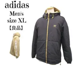 【良品】アディダスオリジナルス リバーシブルジャケット　ブラック/ベージュ　XL