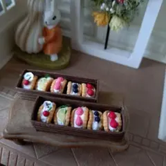 ミニチュア　ワッフルケーキセット