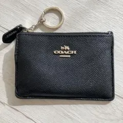 COACH ブラックレザー コインケース