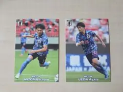 カルビー サッカー日本代表カード 三笘薫 上田綺世 2枚セット