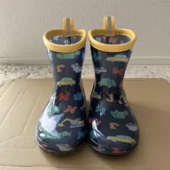 ムージョンジョン　レインブーツ　はたらくくるま　14.0 ネイビー