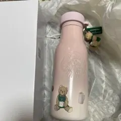 ♡*様 【新品】スタバジェラピケベアチャーム付きステンレスボトルソフトピンク