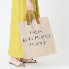 【 MAISON BENGAL 】 メゾンベンガル ジュートプリントトートのサムネイル