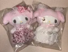 レディマイメロディ　マスコットホルダー ホワイト　ピンク　サンリオ　マイメロ