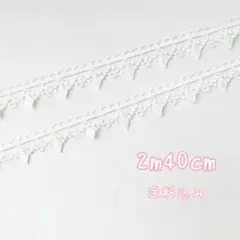 特価☆【ホワイト】チェーンデザインケミカルレース
