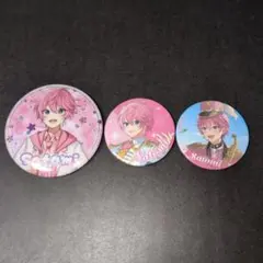 さとみくん　缶バッジ　3点