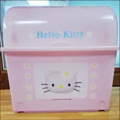 レア☆ハローキティレトロ 収納ケース おもちゃ箱 子供服収納 1999