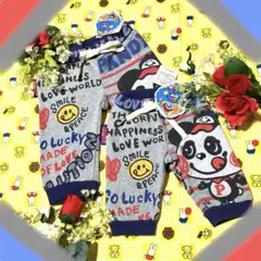 【新品】グランドスラム七分丈パンツ80・100㎝2枚組　綿100% 兄弟お揃い