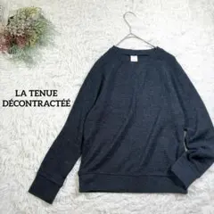 【ラテニューデコントラフテ】カットソー　ワッフル生地　ラグランスリーブ　普段着