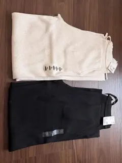 UNIQLO ウォッシャブルニットリブパンツ 2色セット XL