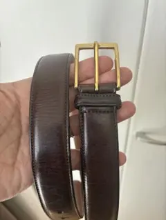 Brooks Brothers ブラウン レザーベルト 32/80のサムネイル